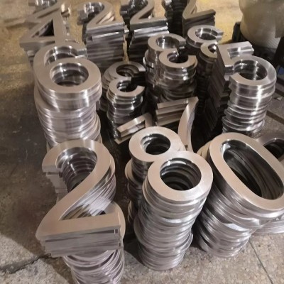 不锈钢金属烤漆字仿古镀钛字平面字门头招牌商场广告不锈钢字图3