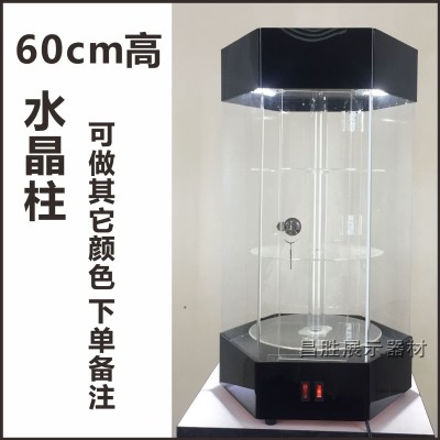 亚克力旋转展示柜手表样品耳环柜台展示架化妆品珠宝摆件 落地式图4