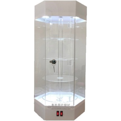 亚克力旋转展示柜手表样品耳环柜台展示架化妆品珠宝摆件 落地式图2