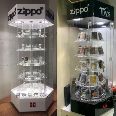 亚克力旋转展示柜手表样品耳环柜台展示架化妆品珠宝摆件 落地式图3