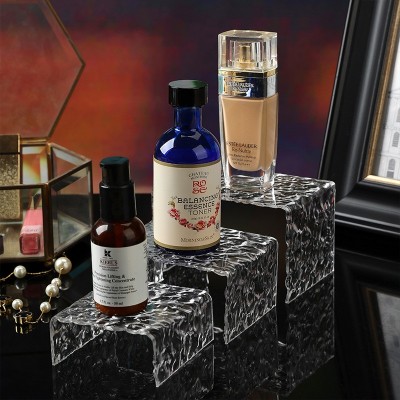 热弯波纹甜品糕点亚克力U型展示架 手办化妆品家用梳妆台摆件收纳图2