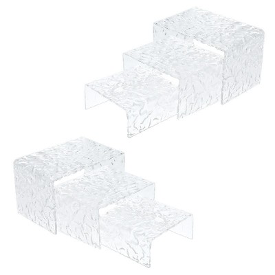 热弯波纹甜品糕点亚克力U型展示架 手办化妆品家用梳妆台摆件收纳图5