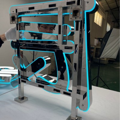 双面发光字 户外门头招牌广告字 两面可视LED发光标识 店铺引流图2