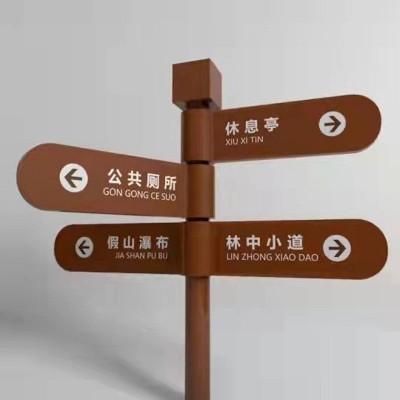 小区导向牌标识牌景区分流指示牌户外指路引路牌立式停车场导向牌图2