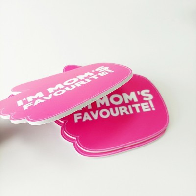 发泡板高密度广告pvc板材 雪弗板材料雕刻异形手持牌制作