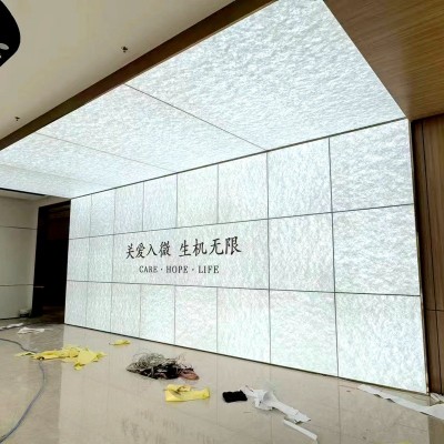 室内圆形灯箱LED灯灯箱异形软膜天花展厅UV星空画面定制批发