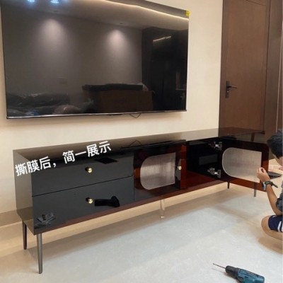 轻奢餐边柜北欧玄关装饰收纳柜现代简约客厅亚克力电视柜