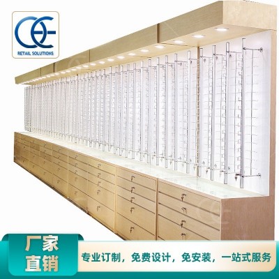 厂家直销眼镜多层抽屉带锁展示架展台创意设计太阳镜饰品陈列柜台