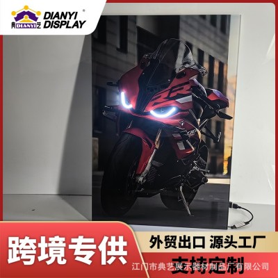 外贸源头工厂跨境电商热销装饰画led汽车海报汽车俱乐部纪念礼物