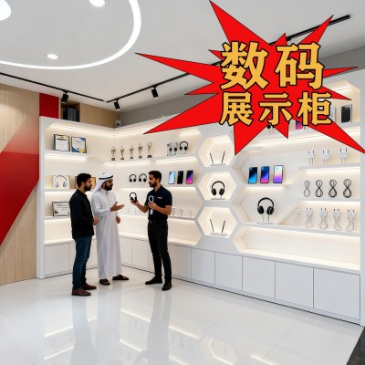 工厂直供工厂展厅电子展示柜弧形圆形展柜企业商用样品产品陈列柜
