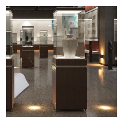 博物馆珠宝展示柜木质首饰品玻璃柜台古董玉器展柜陶瓷文 物展示
