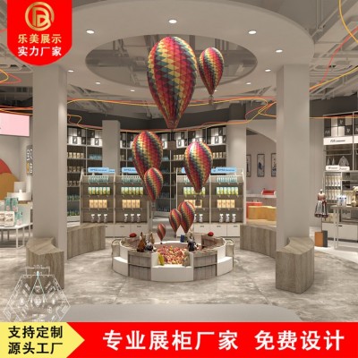 母婴奶粉用品展柜饰品玩具童装陈列台展示架简约现代木质货架