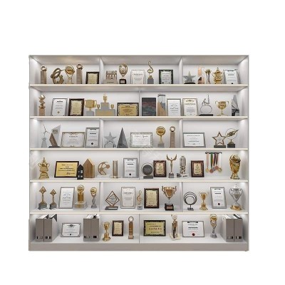 企业文化墙展柜厂家公司荣誉墙专用陈列柜烤漆展柜荣誉证书展示柜