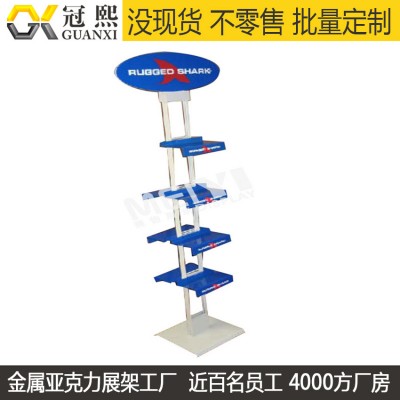 帽子展示架定制 帽子陈列架定做 铁质喷涂组装式双面帽子货架加工 100个