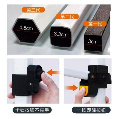 定制户外四角折叠广告帐篷3米x3米特粗六棱管自动架六角菱 形雨棚
