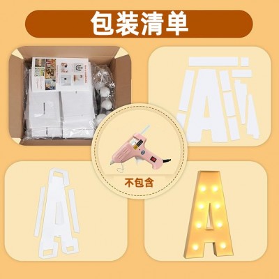 跨境字母kt框复活节万圣节生日婚庆派对用品立体数字周岁装饰kt板