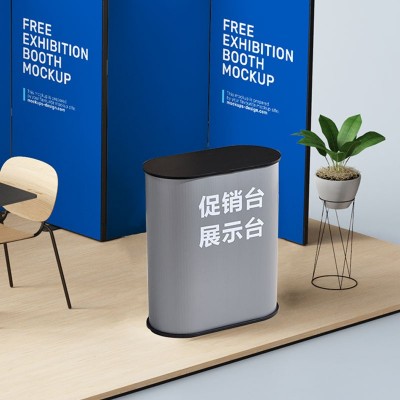 中空板促销台展台便携式折叠架展会展示台产品展示桌试吃可拆卸   1台