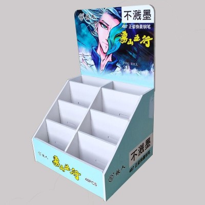 设计生产超市商品陈列安迪板展示架彩色画面落地雪弗板展示架俊彩   5套