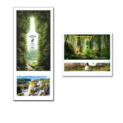 电梯轿厢广告机液晶壁挂显示屏商超酒店分众传媒小尺寸挂壁广告机