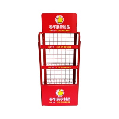超市零食货架便利店网红饮料食品展示架商店玩具多层置物可移动架 2套