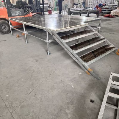 快装舞台桁架合唱台婚庆快装雷亚折叠活动舞台T台铝合金舞台板 15平方米