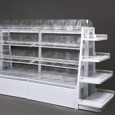 超市零食货架小食品展示架赵一鸣好想来同款散装散称便利店中岛架
