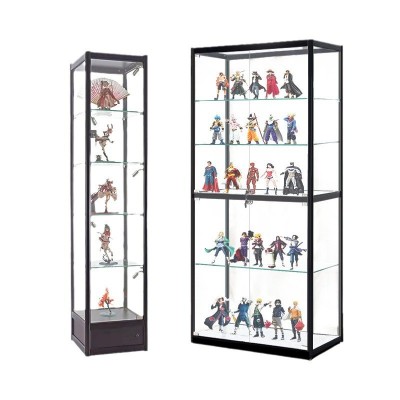化妆品展柜样品间展示柜交易会展示架玻璃精品货架古董证书展架